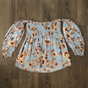 Off The Shoulder -Puff Sleeve Top